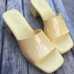 Gucci Yellow Rubber Heels Photo 11