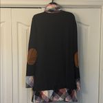 None Cowl Neck Long Sleeve Sweater Dress Plaid Navy Blue Women Size XL NWOT Photo 2