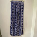 Artisan NY Artisan New York Women's Wide Leg Pull On Tie Boho Pants Small S  Blue White Photo 4