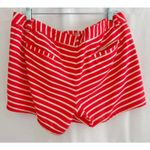 Nike  Women's Dri-Fit Shorty Printed Golf Shorts in Crimson/White Stripes sz. 14 Photo 1