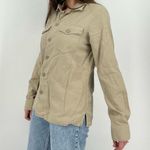 American Eagle boho minimalist oatmeal jacket button down lightweight size s Photo 5