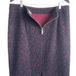 Michael Kors Midi Pencil Skirt Women L Black Lace Exposed Zip Whimsygoth Fairy Photo 6