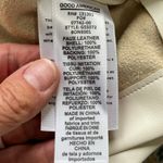 Good American Resort Faux Leather Short Sleeve Button-Up Shirt Bone Women’s 2X Photo 9