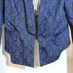 Robert Rodriguez  Navy Printed Blazer Jacket Long Sleeve Office Size 6 Photo 2