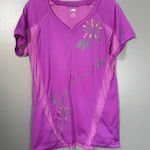 The North Face  Women's Purple Activewear Cycling Shirt - Size Large - Pockets Photo 0