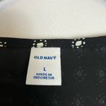 Old Navy  NWT Black White Print Waist Defined Keyhole Dress Photo 5