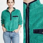 ANINE BING  FAUX SHERPA PULLOVER green size XS CL Photo 0