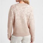 Athleta Jacquard Crew Textured Wool Blend Sweater in Frosted Floral Cream - Med Photo 2