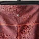 Lululemon  Crackle Glaze Vintage Orange Larkspur Wunder Train HR Tight 25” Size 6 Photo 2