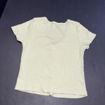 Brandi Melville Green Minimalist Full Button Cotton Crop Short Sleeve Top 0 Photo 1