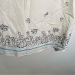 Loft Vintage  Skirt White Embroidered Cafe Pattern 8 Photo 4