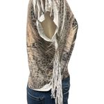 dELiA*s Y2K Horse Graphic Animal Print Fringe TShirt Size Large Western Tan Photo 2