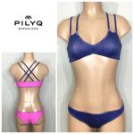 PilyQ New. Cayman stitched reversible bikini set. S-top/M-bottom Photo 1