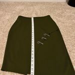 Worthington  Dark Green Pencil Skirt with Button Accents Photo 7