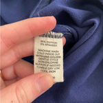 Per Se EUC  Sport women’s navy blue‎ gray stripe stretch cotton leggings large Photo 6