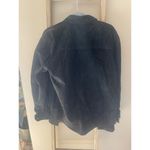New Frontier Genuine Leather Black Suede Jacket Womens M Vintage Shacket Size M Photo 1