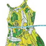 Tibi  NEW YORK 100% Silk Sleeveless Lime Floral Boho Summer Sun Dress Photo 12