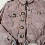 Free People Slouchy Denim Jacket Pink Photo 2