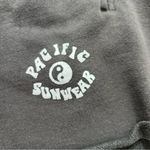 PacSun Pacific Sunwear Fleece Shorts Women’s Large Dark Grey Black Photo 2