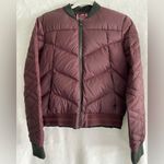 MPG Sport MPG Cropped Maroon Bomber Jacket. Size Small Photo 4