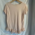 Sundance  Light Spirit Tee In Blush Sz‎ Med Ruffled Blush Pink Cottagecore Light Photo 1