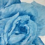 Vintage Scarf Square Roses Floral Retro Feminine Delicate Romantic 31" x 30" White Photo 5