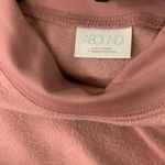 Abound  Womens Pink Boxy Long Sleeve Mock Neck Sweatshirt Photo 2