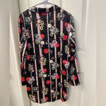 Victoria's Secret  Black Floral Pajama Shirt Dress Photo 3