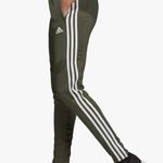 Adidas  Womens XS Tiro 19 Training Pants Joggers olive green white stripes Photo 3