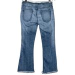 Current/Elliott  Denim Women’s Size 23 0 Blue Wash Cropped Flip-Flop Fray Jeans Photo 3