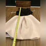 Halston Heritage  jacquard Fit Flare Color block puff cocktail Mini Dress 2 Photo 11