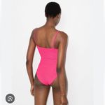 Hunza G Crinkle Lara One Piece NWT One Size Bright Pink Photo 1
