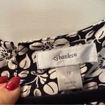 Christopher & Banks Christopher &‎ Banks Black White Floral Blouson Sleeveless Dress Zip Back 1X Photo 2