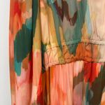 Spartina 449 NWT Edwina Maxi Dress Peach Coral Botanic Garden Watercolor Sz XXL Photo 5