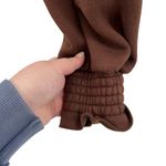 Maniere De Voir Cropped Hoodie Sweatshirt Cotton Brown Tracksuit Size 8 Photo 8