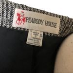 Vintage 70's Peabody House Tweed Double Breasted Peplum Blazer Size 5 Black Photo 3