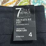 NY&C women’s size 4 black signature fit crop pant wide leg business casual NWT Photo 5