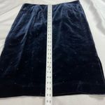 Ralph Lauren Vintage Navy Blue Velvet Sparkle Studded Skirt Photo 7