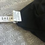 SheIn Shirred Waist Lettuce Trim Shorts Photo 3