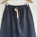 SKIMS  Boyfriend Fleece Straight Leg Pant in Washed Onyx, Size X-Small Photo 5