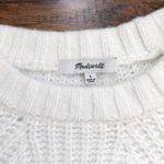 Madewell • Everett Rib-Play Pullover Sweater cream chunky cable knit alpaca Photo 3