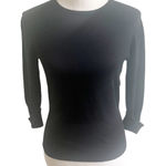 Monterey Bay Clothing Company. Black Silk Blend Long Sleeve Sweater Size Small Photo 0