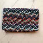 Jessica McClintock  Nora Straw Chevron Purse NWOT Photo 8