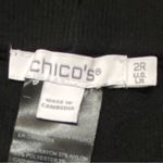 Chico's Luxe Cashmere Blend Ribbed Knit Ankle Pants Women’s Large Black Travel Photo 5