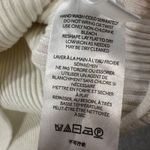 Maeve Anthropologie Ribbed Turtleneck Sweater Womens X-Large Ivory Slit Sleeve Photo 7