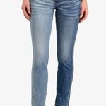 Jordache Half & Half High Rise Vintage Crop Skinny Jeans Blue Size 25 Photo 0
