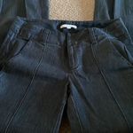 Nanette Lepore Women’s Black Wide Leg Side Stripe Jeans Photo 2