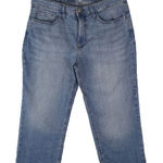 Lee Riders By  Capri Jeans Womens 12M Stretch Blue Denim Mid Rise Light Wash Photo 0