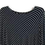 Chico's Travelers B&W Striped Asymmetric Tunic Photo 2