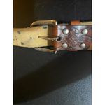 American Eagle AEO Studded Jewel Embossed Flowers leather belt size M hippy y2k Photo 6